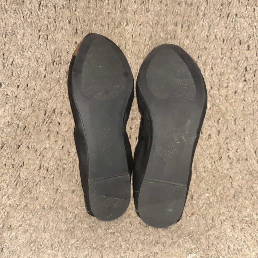 LOEFFLER RANDALL-Grier-Black Calfskin Leather w/Gold Cap Toe-Sz 7B-Excellent - Picture 7 of 7